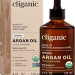 Cliganic Organic Argan Oil 100% Pure Cold Pressed For Hair, Face, Skin 4 oz