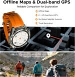 Anywise W1 Pro Mens Smart Watch, 5ATM Dual-Band GPS Offline Maps - Image 3