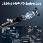 Endoscope Camera with Light,1920P HD Borescope Tools(16.4ft Dual-Lens) - Image 7