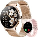 Smart Watches for Women, 1.27" AMOLED Health Fitness Tracker with Bluetooth Calling (Answer/Make Calls), 120+ Sports Modes, Timer, IP68 Waterproof Watch for Android/iPhone