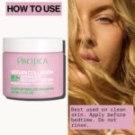 Pacifica Night Face Cream - Vegan Collagen Overnight Recovery Cream, Nighttime Face Cream for Anti-Aging & Wrinkles, Improves Dry Skin & Redness Vegan, Clean Beauty, Dermatologist Tested - Image 8