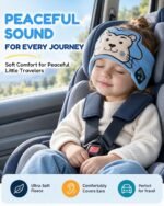 Kids Headphones Wireless, Toddler Headphones Sleep Mask for Travel - Image 3