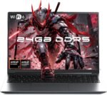 KAIGERR Gaming Laptop, 24GB DDR5 512GB NVMe SSD Laptop Computer with AMD Ryzen 7 H255(8C/16T, Up to 4.9GHz), 16.0 inch Windows 11 Laptop, Radeon RX Vega 8 Graphics,WiFi 6, Backlit KB
