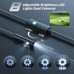 Endoscope Camera with Light,1920P HD Borescope Tools(16.4ft Dual-Lens) - Image 5