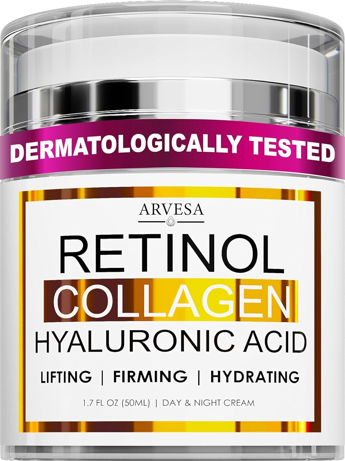 81qulXszwRL._SL1500_.jpg Retinol Cream for Face with Collagen & Hyaluronic Acid, Non-Greasy - Image 1