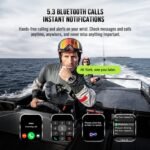 Military Smart Watch for Men with 100-Day Standby/Flashlight/Compass - Image 6