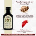 Hair Growth Stimulating Burdock Oil & Red Pepper Formula – Boosts Scalp Circulation & Strengthens Hair Roots – Natural Hair Growth Treatment for Thinning Hair – Moisturizing & Nourishing – 3.38fl.oz - Image 3