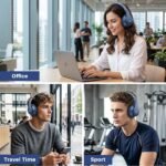 Uliptz Bluetooth Headphones Over Ear, Wireless HiFi Stereo Foldable Headset - Image 7