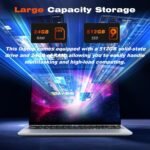 KUMNOSAL 2026 Laptop,15.3 Inch Laptop with i5-8210Y(Up to 3.6GHz), 24GB RAM 512GB SSD,FHD IPS 1200p,180°Open Portable Laptop, WiFi 5, UHD Graphics, Win 11 Pro Laptops for Business Light Gaming - Image 4