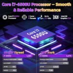 16" Purple Laptop Computer,16GB RAM 256GB SSD,Core i7-6500U CPU - Image 4